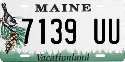 ME license plate 7139UU