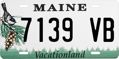 ME license plate 7139VB