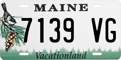 ME license plate 7139VG