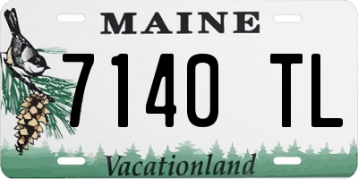 ME license plate 7140TL