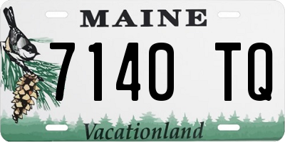 ME license plate 7140TQ