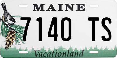 ME license plate 7140TS
