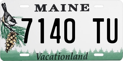 ME license plate 7140TU