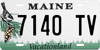 ME license plate 7140TV