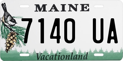 ME license plate 7140UA