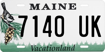 ME license plate 7140UK