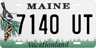 ME license plate 7140UT