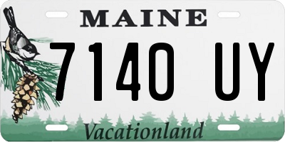 ME license plate 7140UY