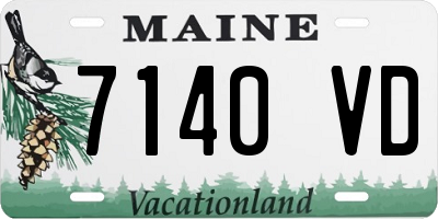 ME license plate 7140VD