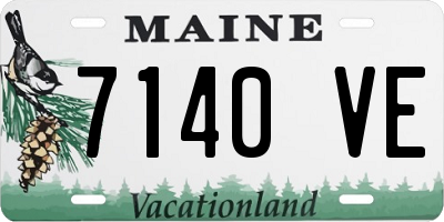 ME license plate 7140VE