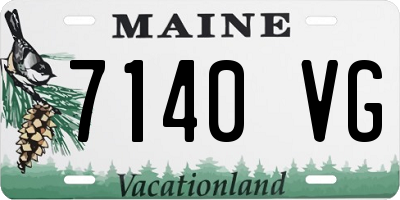 ME license plate 7140VG