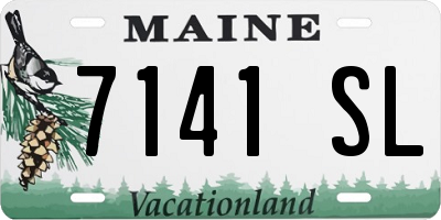 ME license plate 7141SL