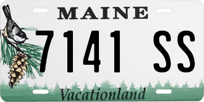 ME license plate 7141SS