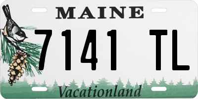 ME license plate 7141TL