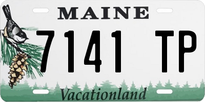 ME license plate 7141TP