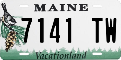 ME license plate 7141TW
