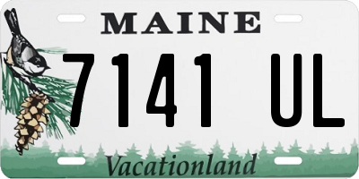 ME license plate 7141UL