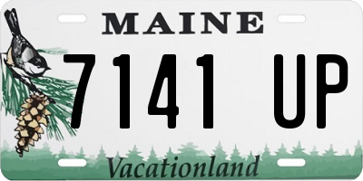 ME license plate 7141UP