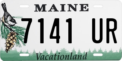 ME license plate 7141UR