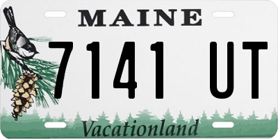 ME license plate 7141UT