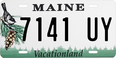 ME license plate 7141UY