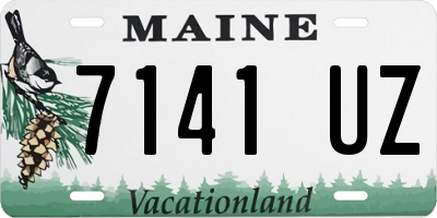 ME license plate 7141UZ