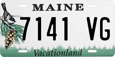 ME license plate 7141VG