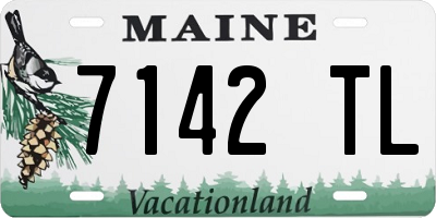 ME license plate 7142TL