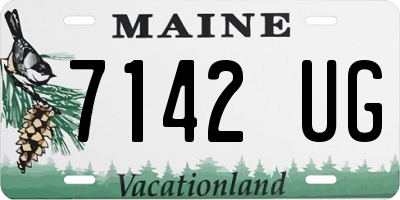 ME license plate 7142UG