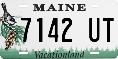 ME license plate 7142UT