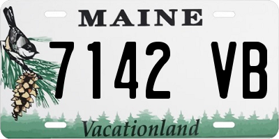 ME license plate 7142VB