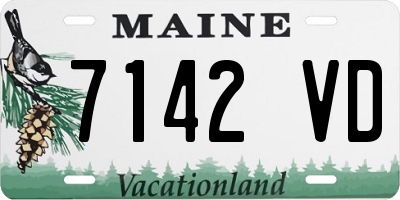 ME license plate 7142VD