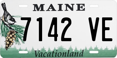 ME license plate 7142VE