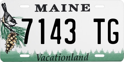 ME license plate 7143TG