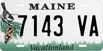 ME license plate 7143VA