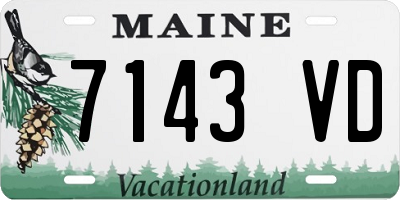 ME license plate 7143VD