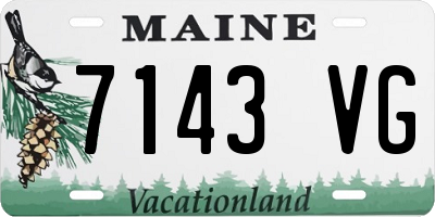 ME license plate 7143VG