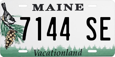 ME license plate 7144SE