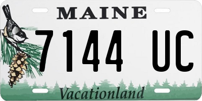 ME license plate 7144UC