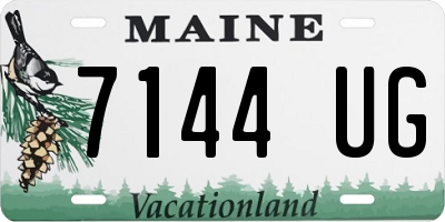 ME license plate 7144UG