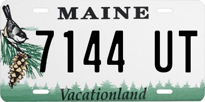ME license plate 7144UT