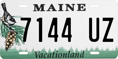 ME license plate 7144UZ