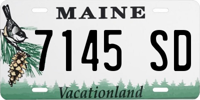 ME license plate 7145SD