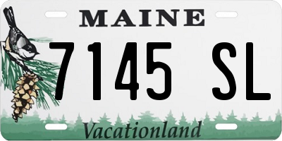 ME license plate 7145SL