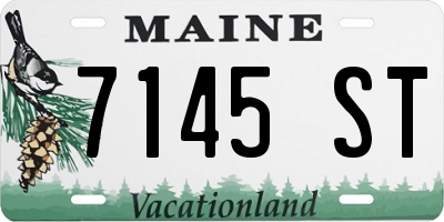 ME license plate 7145ST