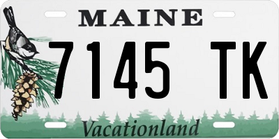 ME license plate 7145TK
