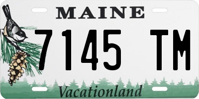 ME license plate 7145TM