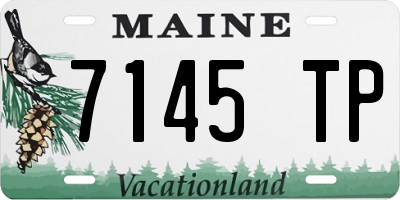 ME license plate 7145TP