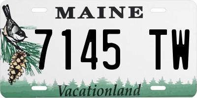 ME license plate 7145TW