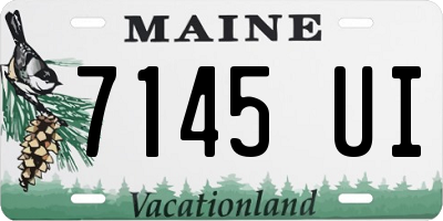 ME license plate 7145UI